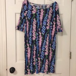 Lilly Pulitzer Dark Blue Floral New No tags